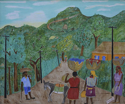 Seneque Obin Cap - Haitien Rural Scene reproduccione de cuadro