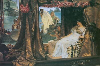 Sir Lawrence Alma-Tadema Anthony y Cleopatra reproduccione de cuadro