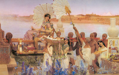 Sir Lawrence Alma-Tadema El hallazgo de Moisés reproduccione de cuadro