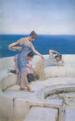 Sir Lawrence Alma-Tadema Favoritos plateados reproduccione de cuadro