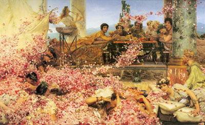 Sir Lawrence Alma-Tadema Las Rosas de Heliogabalus reproduccione de cuadro