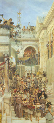 Sir Lawrence Alma-Tadema Primavera reproduccione de cuadro