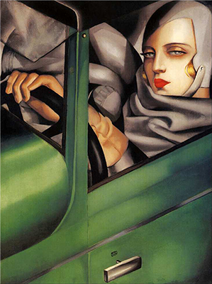 Tamara de Lempicka Autoportrait reproduccione de cuadro