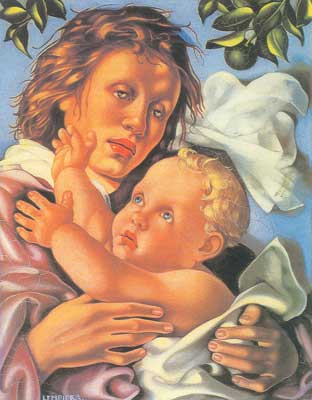 Tamara de Lempicka Cuattrocento reproduccione de cuadro