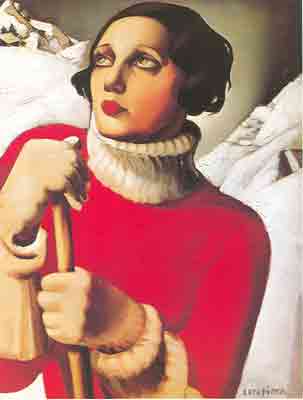 Tamara de Lempicka San Morritz reproduccione de cuadro