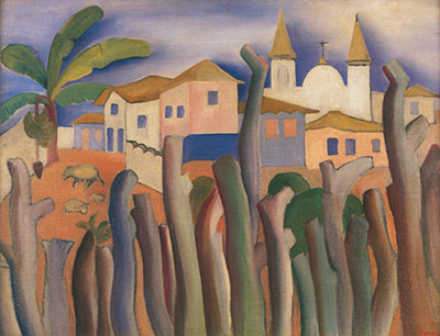 Tarsila do Amaral Lagoa Santa reproduccione de cuadro