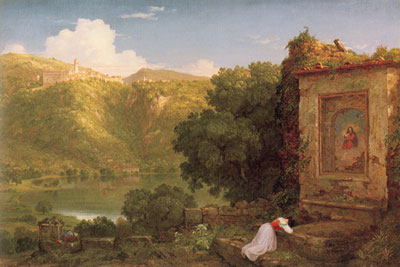 Thomas Cole Il Penseroso reproduccione de cuadro