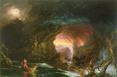 Thomas Cole La Voyage of Life: La hombría reproduccione de cuadro