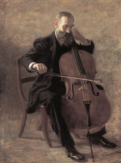 Thomas Eakins El jugador de Cello reproduccione de cuadro