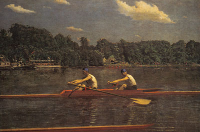 Thomas Eakins The Biglin Brothers Racing reproduccione de cuadro