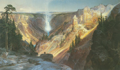 Thomas Moran El Gran Cañón de Yellowstone reproduccione de cuadro