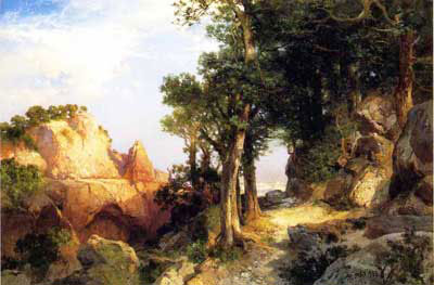 Thomas Moran En el camino Berry - Gran Cañón de Arizona reproduccione de cuadro