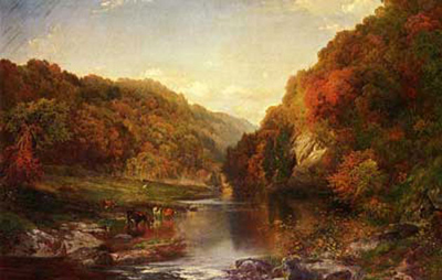 Thomas Moran Otoño en el Wissahickon reproduccione de cuadro