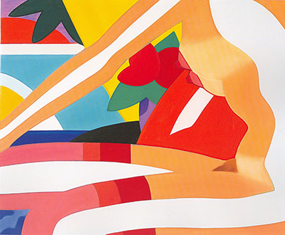 Tom Wesselmann Sunset Nude con Red Stockings reproduccione de cuadro