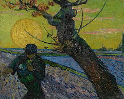 Vincent Van Gogh El Sower (pintura de Impasto grueso) reproduccione de cuadro