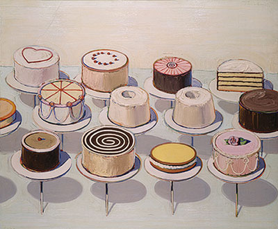 Wayne Thiebaud Pasteles reproduccione de cuadro