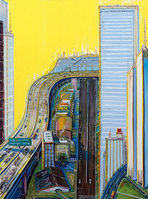 Wayne Thiebaud Por la mañana Freeway reproduccione de cuadro