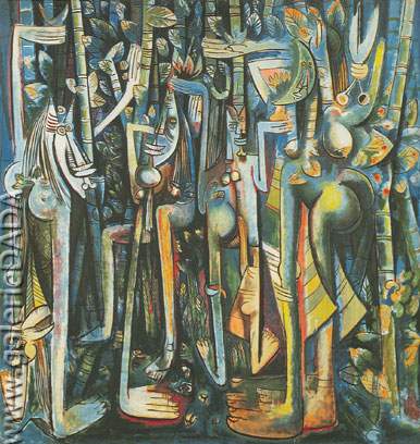 Wifredo Lam La selva reproduccione de cuadro