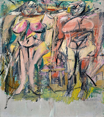 Willem De Kooning Dos mujeres reproduccione de cuadro