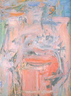 Willem De Kooning La mujer como paisaje reproduccione de cuadro