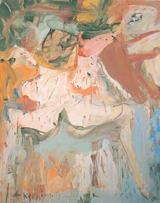 Willem De Kooning La visita reproduccione de cuadro