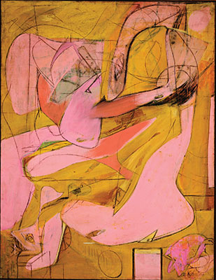 Willem De Kooning Ángeles rosados reproduccione de cuadro