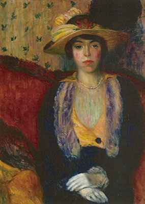 William Glackens Srta. Olgad. reproduccione de cuadro