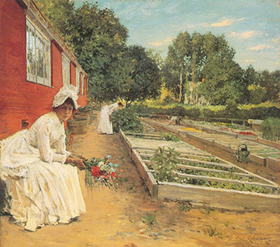 William Merritt Chase El Nusery reproduccione de cuadro