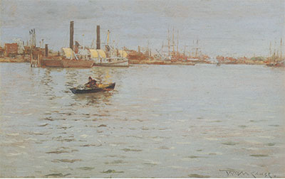 William Merritt Chase El río Este reproduccione de cuadro