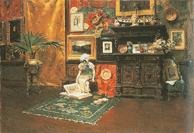 William Merritt Chase En el estudio reproduccione de cuadro