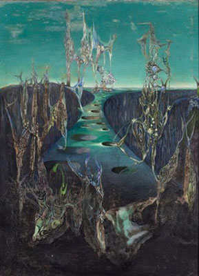 Wolfgang Paalen Paisaje surrealista reproduccione de cuadro