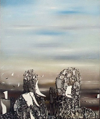 Yves Tanguy El cielo cazado reproduccione de cuadro