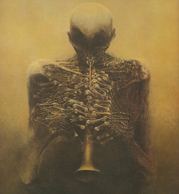 Zdzislaw Beksinski Piper City in California USA reproduccione de cuadro