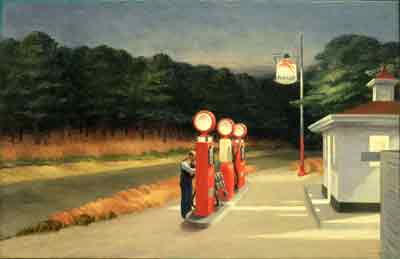 Edward Hopper Gaz reproduction-de-tableau