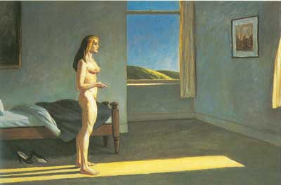 Edward Hopper Une femme au soleil reproduction-de-tableau