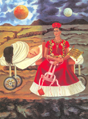 Frida Kahlo L'arbre de l'espoir reproduction-de-tableau