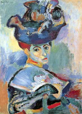 Henri Matisse Femme avec un chapeau (Madame Matisse) reproduction-de-tableau