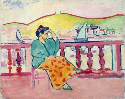 Henri Matisse Femme sur une terrasse reproduction-de-tableau