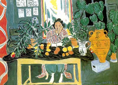 Henri Matisse Intérieur avec un vase étrusque reproduction-de-tableau