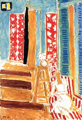 Henri Matisse Intérieur éclairé par le soleil reproduction-de-tableau