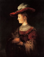 Rembrandt oil portrait