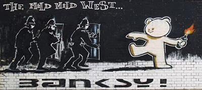  Banksy, The Mild, Mild West Fine Art Reproduction Oil Painting