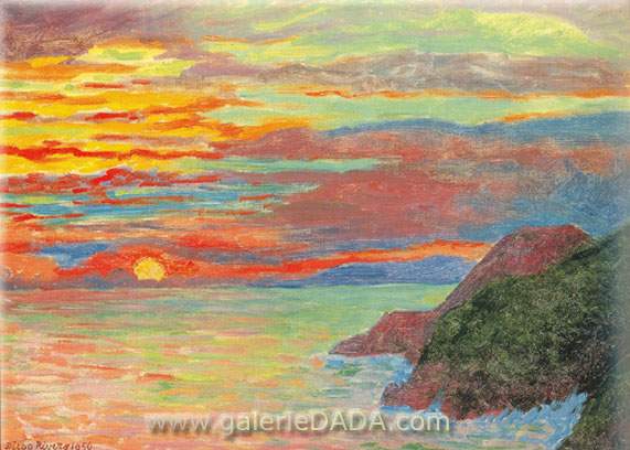 Diego Rivera, Sunset Fine Art Reproduction Oil Painting