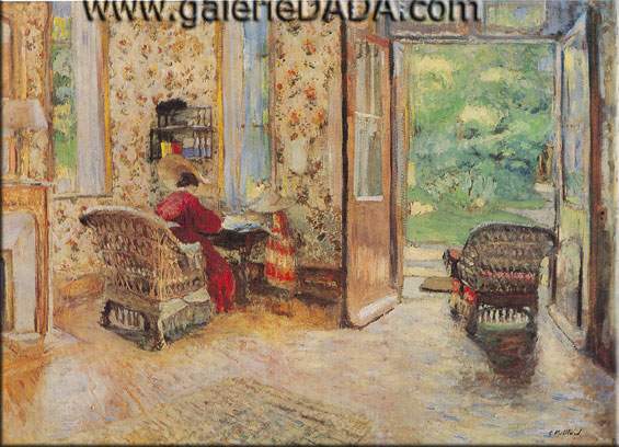 Edouard Vuillard, Le Divan Rouge Fine Art Reproduction Oil Painting