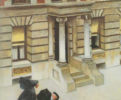 Edward Hopper, New York Pavements Fine Art Reproduction Oil Painting