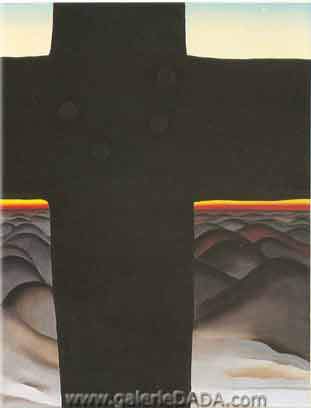 Georgia OKeeffe, Black Cross New Mexico Fine Art Reproduction Oil Painting