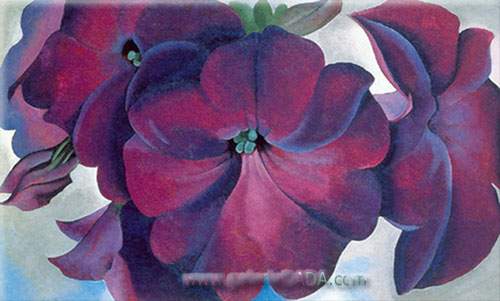 Georgia OKeeffe, Petunias Fine Art Reproduction Oil Painting