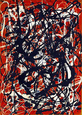 Jackson Pollock, Free Form Fine Art Reproduction Oil Painting