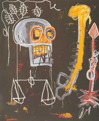 Jean-Michel Basquiat, Black Skull Fine Art Reproduction Oil Painting