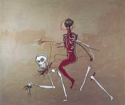 Jean-Michel Basquiat, Riding with Death Fine Art Reproduction Oil Painting